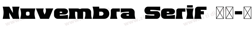 Novembra Serif 作者字体转换